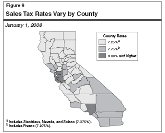 Sales Tax Rates Vary by County