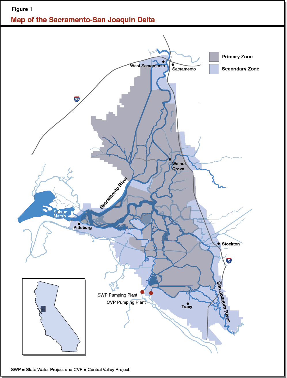 Figure 1: Map of the Sacramento-San Joaquin Delta
