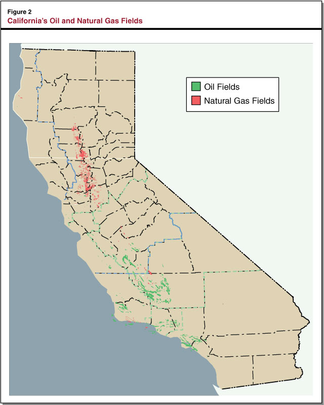 Figure 2 - California's Oil and Natural Gas Fields