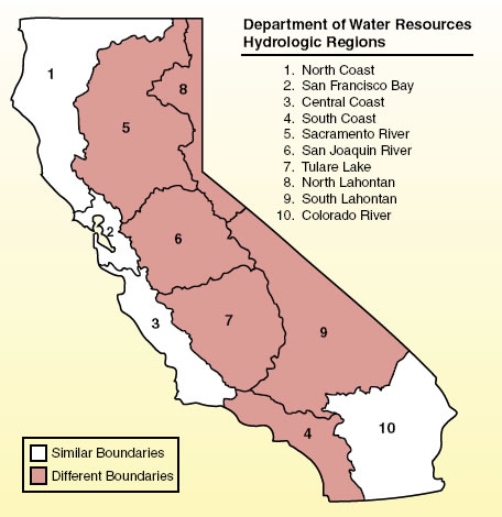 Department of Water Resources Hydrologic Regions