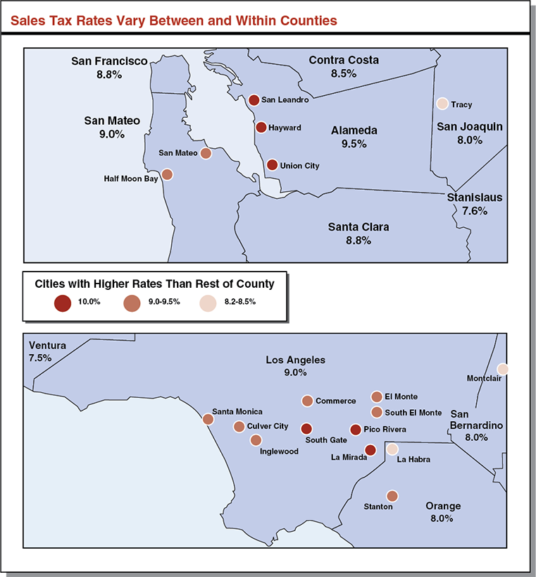 sales tax hayward california