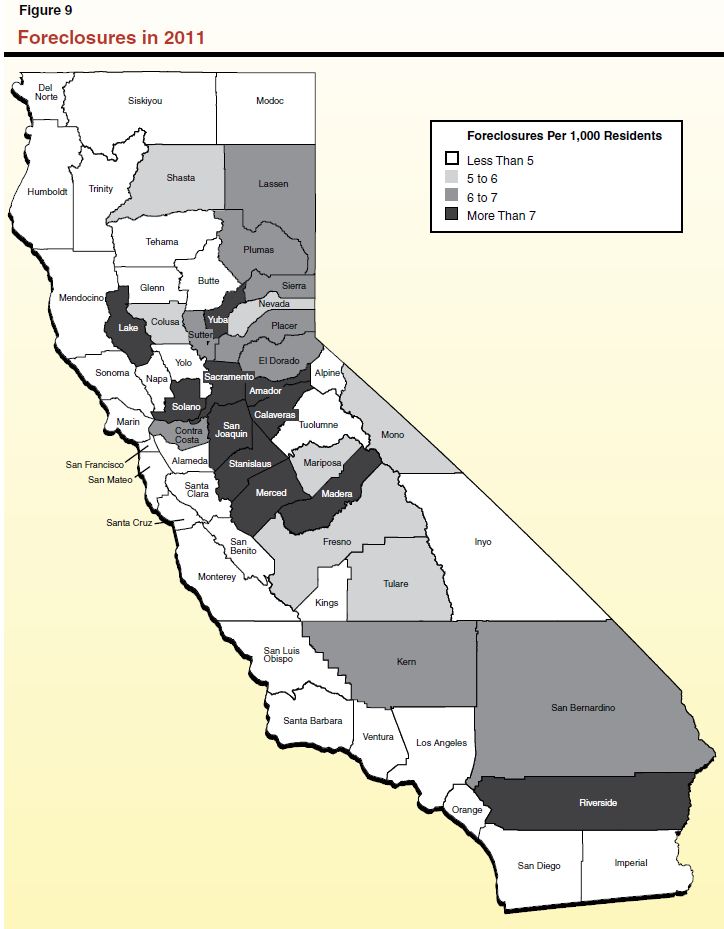 Figure 9 - Foreclosures in 2011