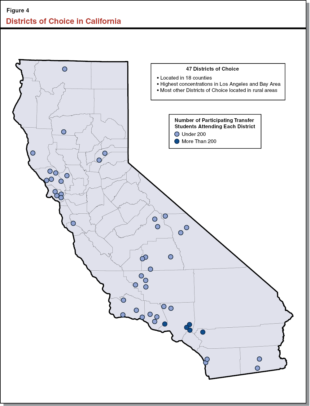 Figure 4 - Districts of Choice in California