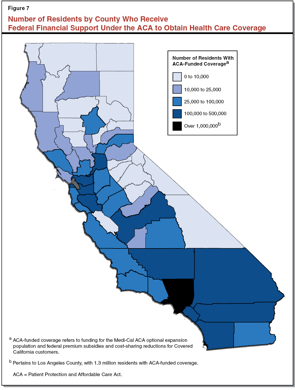 3569-report-web-resources/image/Figure 7 - Number of Residents by County who Receive Federal Financial Support Under the ACA to Obtain Health Care Coverage