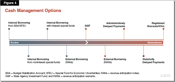 Figure 4 - Cash Management Options