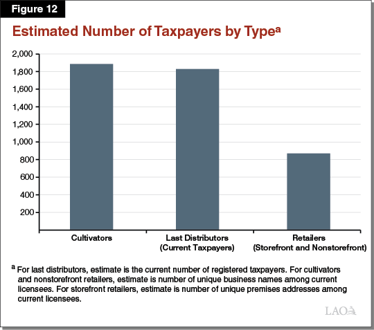 Figure 12 -  Estimated Number of Taxpayers by Type