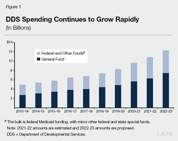 Figure 1 - DDS Spending Continues to Grow Rapidly