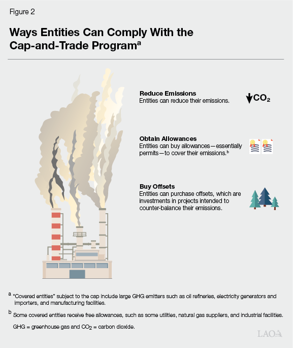 Figure 2 - Ways Entities Can Comply with the Cap-and-Trade Program