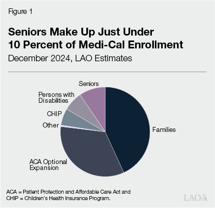 Figure 1 - Seniors make up just under 10 percent of medi-cal enrollment